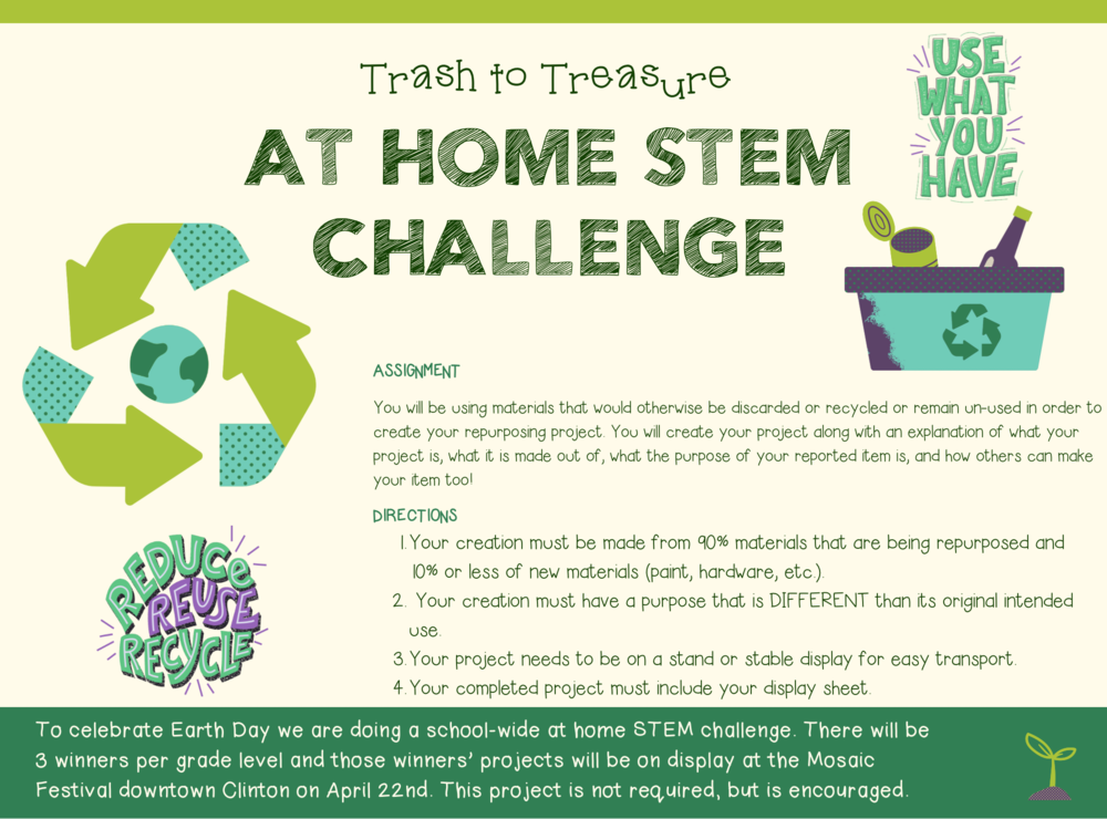 April At Home STEM Challenge