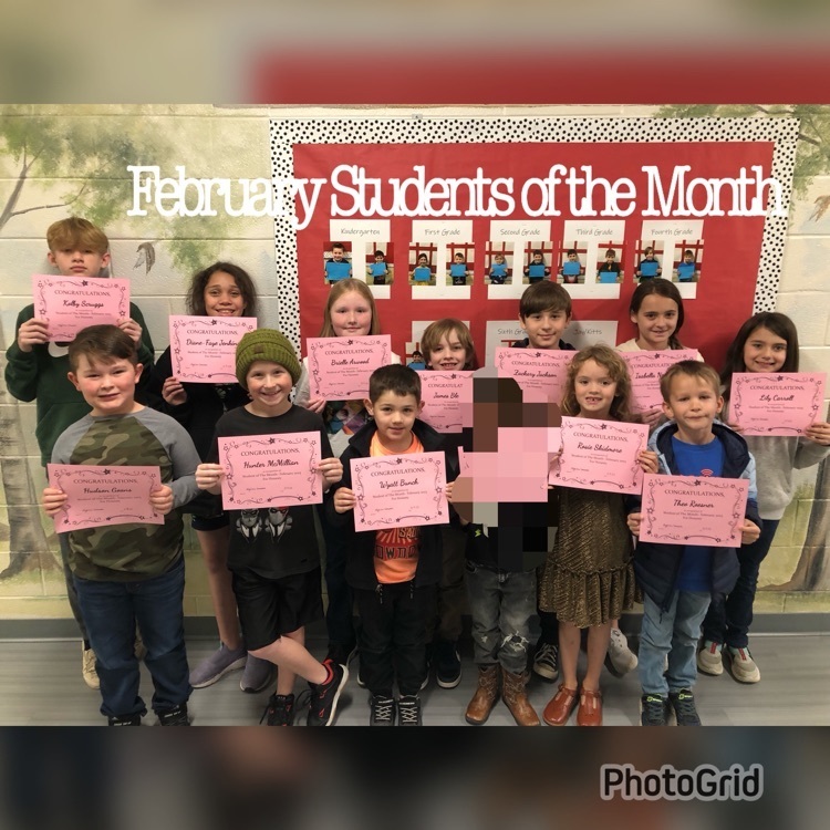 Feb students of the month